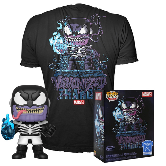Funko Pop Tees Marvel Venomized Thanos Size LG Box lunch Exclusive