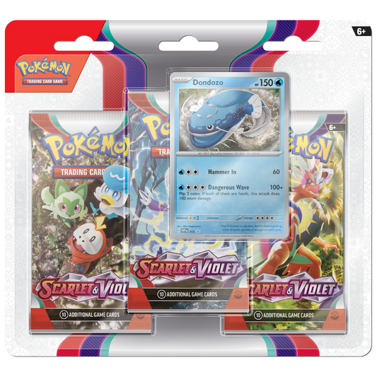 Pokemon Scarlet & Violet 3 Booster Packs & Random Promo Card