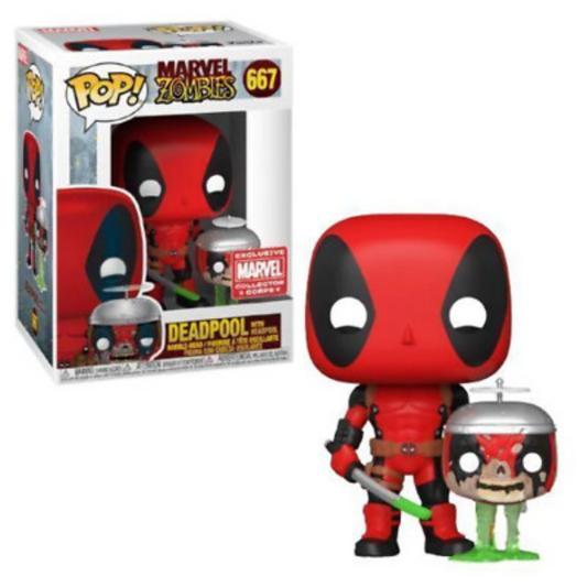 Funko Pop Marvel Deadpool with Headpool 667 Marvel Collector Corps Exclusive