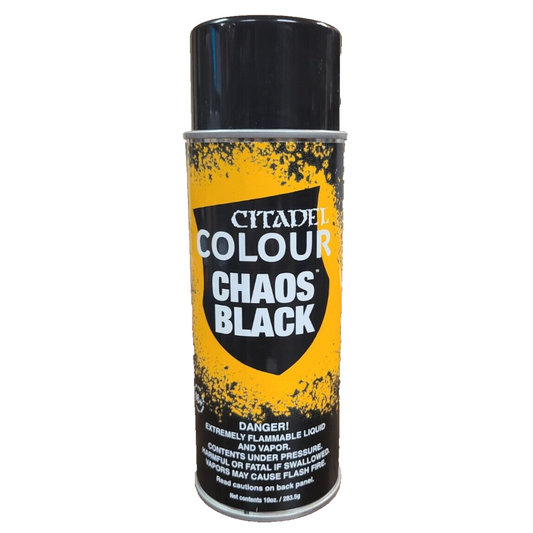 Games Workshop Citadel Chaos Black Spray Paint 10oz.