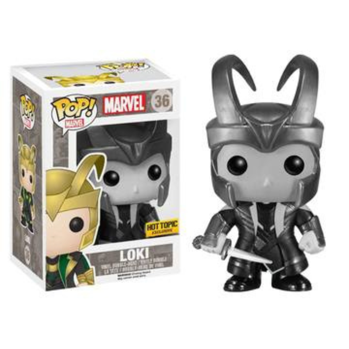Funko Pops Marvel Black and White Loki 36