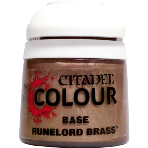 Games Workshop Warhammer Paint Citadel Base Runelord Brass 12ML