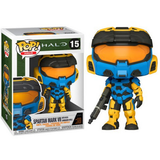 Funko Pop Gaming Halo Spartan Mark VII with VK78 Commando Rifle 15