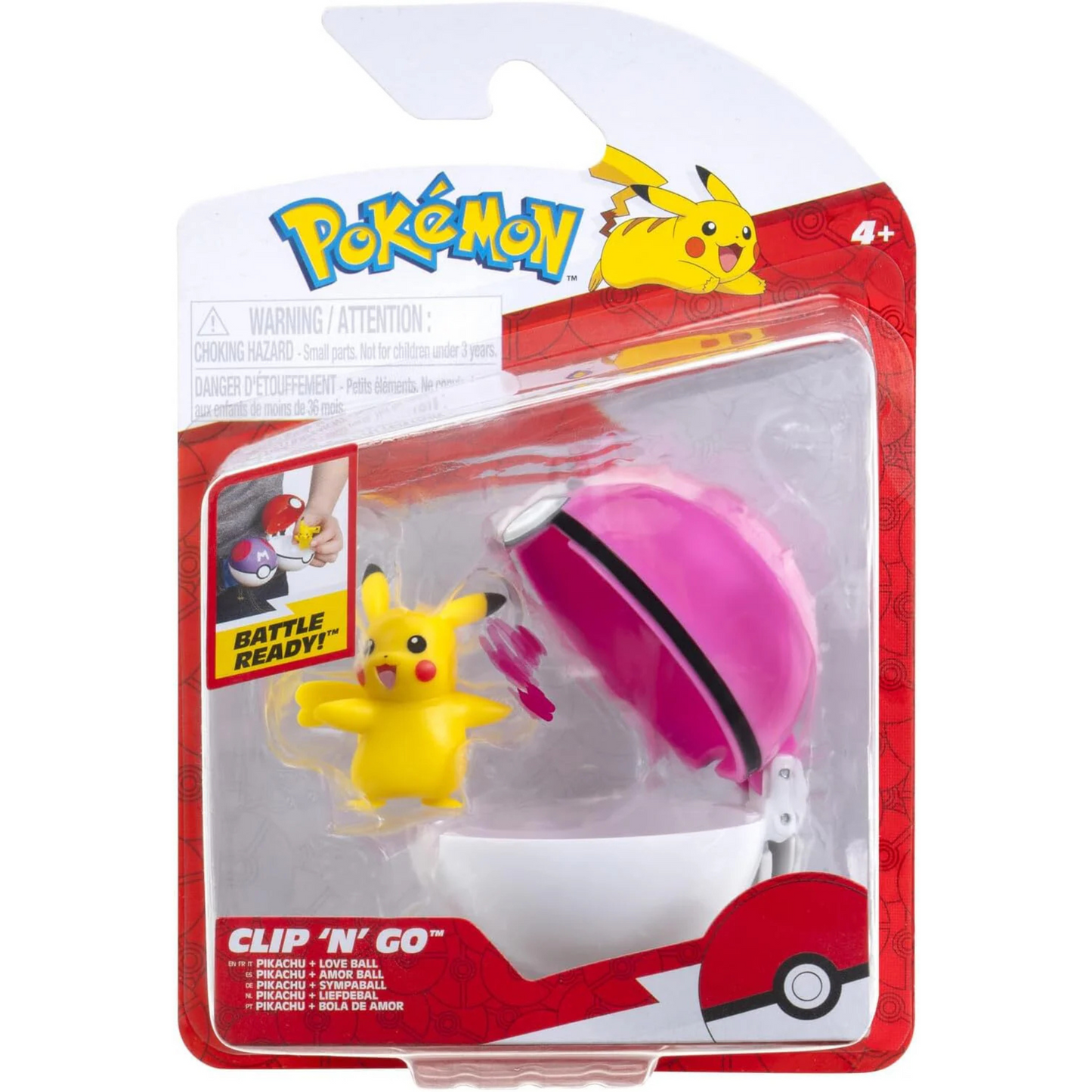 POKEMON CLIP N GO PIKACHU + LOVE BALL