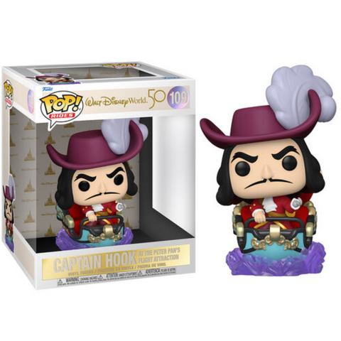 Funko Pop Disney 6inch 50th Anniversary Captain Hook at the Peter Pan's Flight Attraction 109