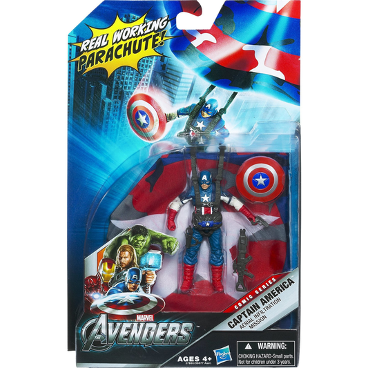 Marvel The Avengers Captain America Aerial Infiltration Mission Figure 4 Inches