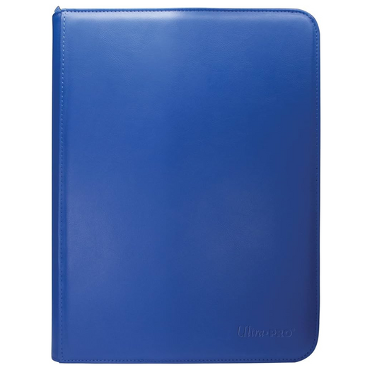 Pro Binder 9 Pocket Vivid Zippered Blue 360 Cards