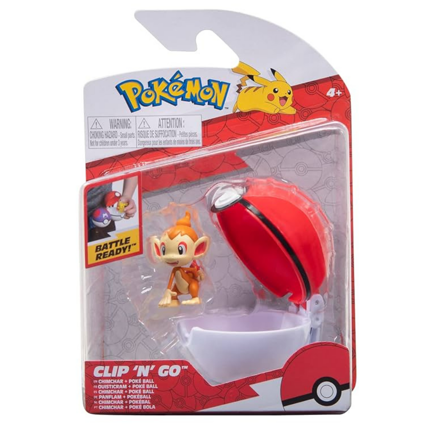 POKEMON CLIP N GO CHIMICHAR + REPEAT BALL