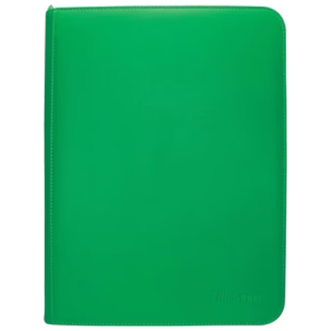 Ultra Pro Binder 9 Pocket Vivid Zippered Green 360 Cards