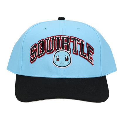 Pokémon Squirtle 007 Black Brim Snapback Hat