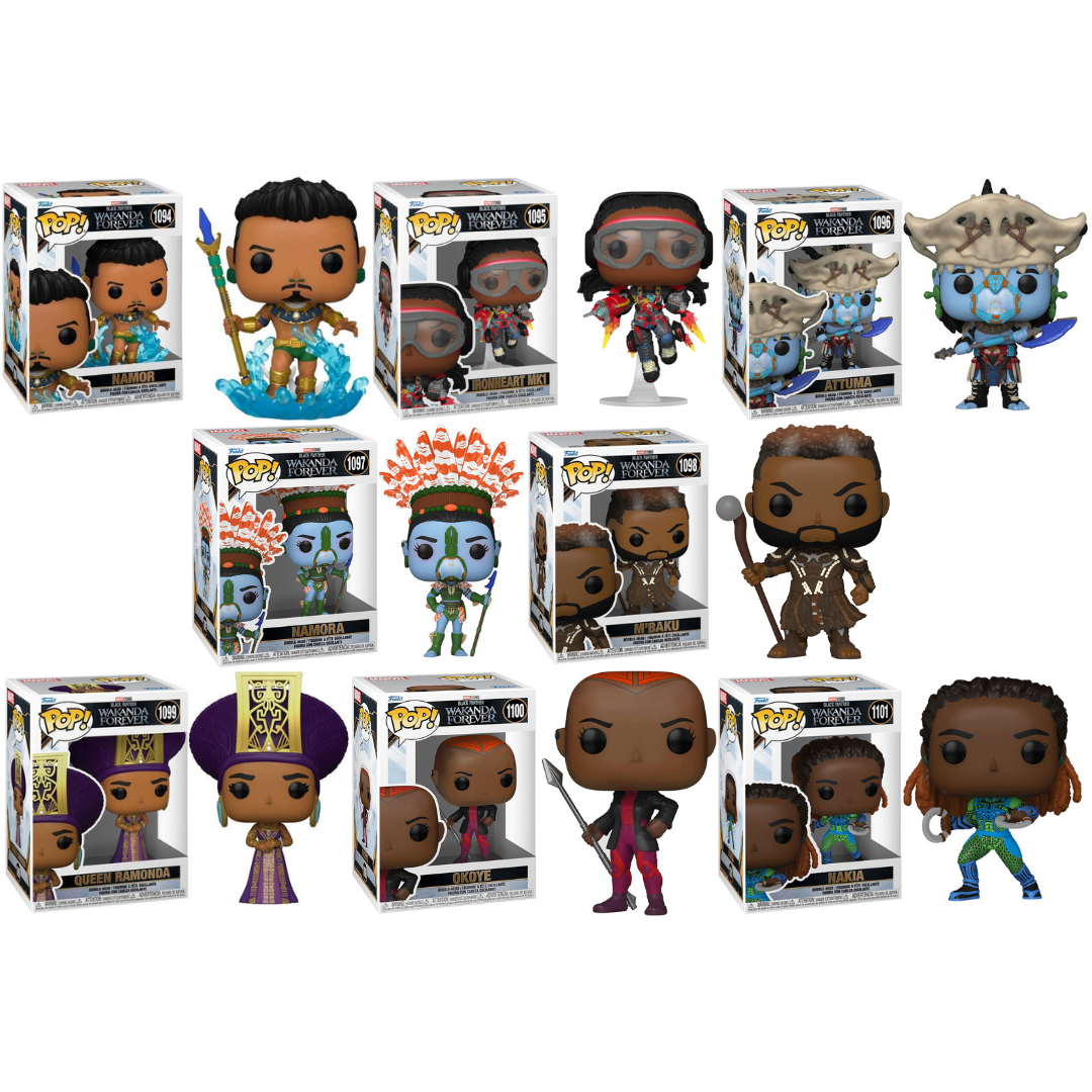 Funko Pop Marvel Wakanda Forever SET of 8
