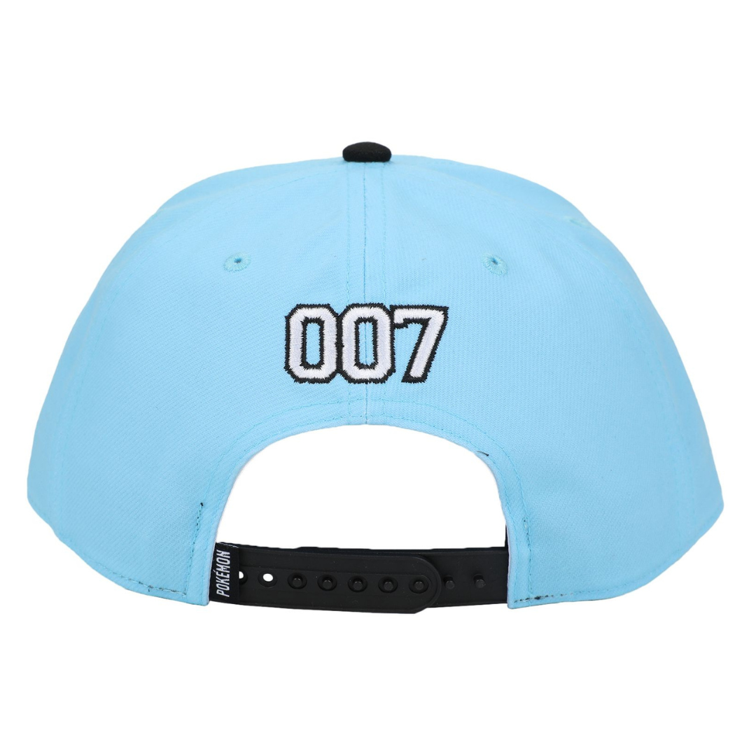 Pokémon Squirtle 007 Black Brim Snapback Hat
