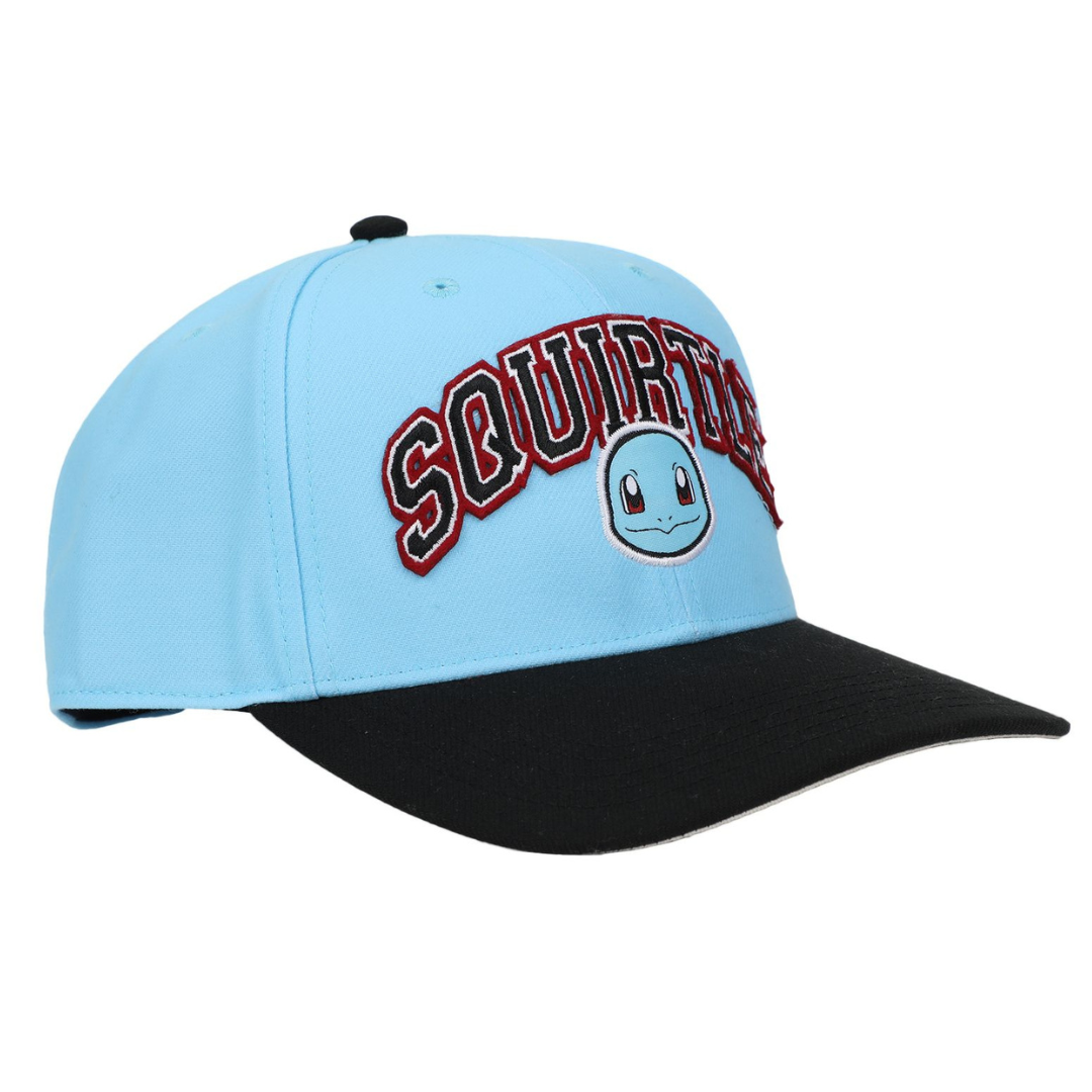 Pokémon Squirtle 007 Black Brim Snapback Hat