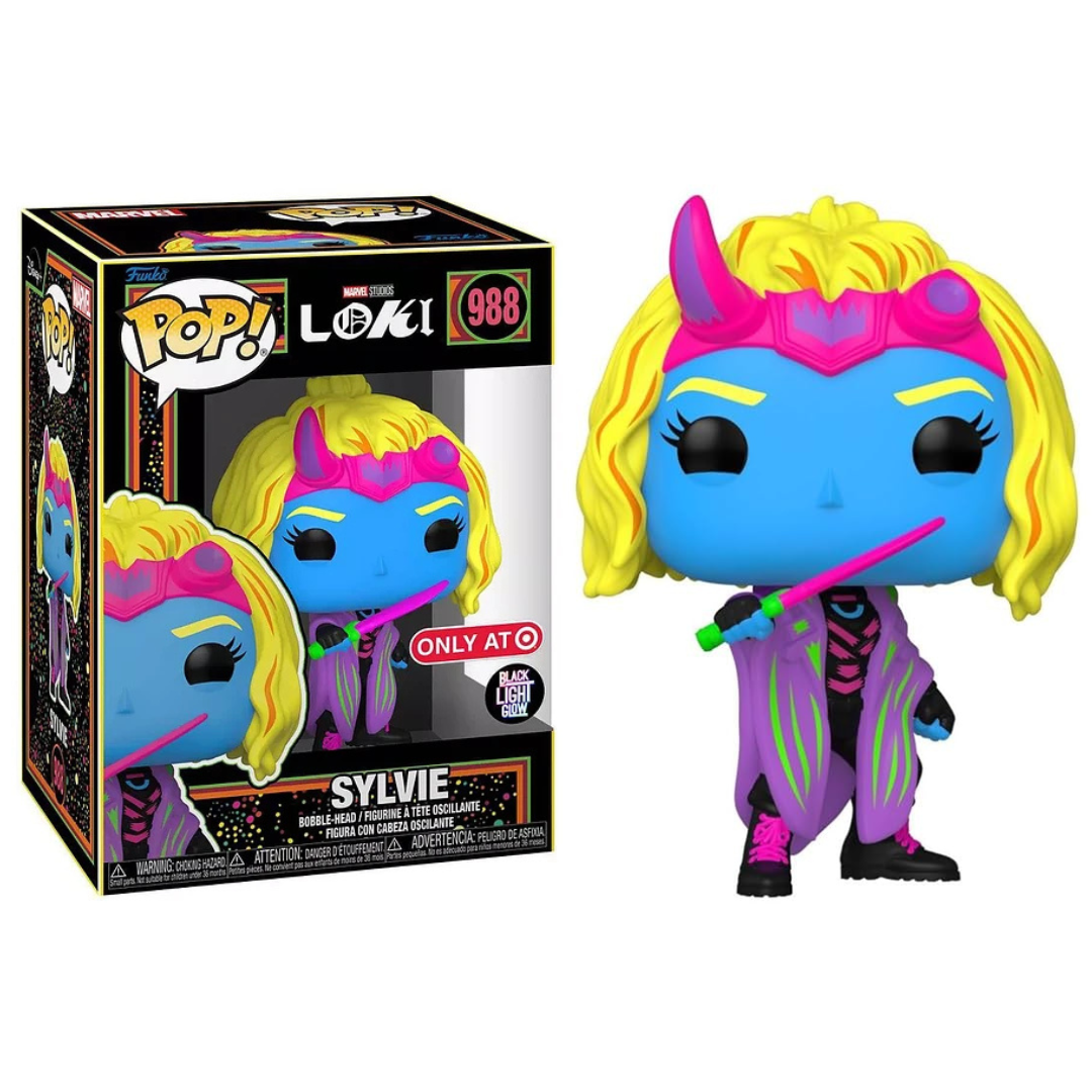 Funko Pop Marvel Loki Sylvie 988 Target Exclusive Blacklight