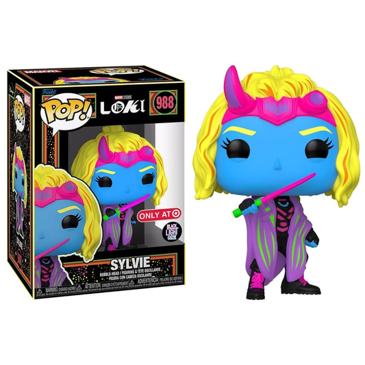 Funko Pop Marvel Loki Sylvie 988 Target Exclusive Blacklight