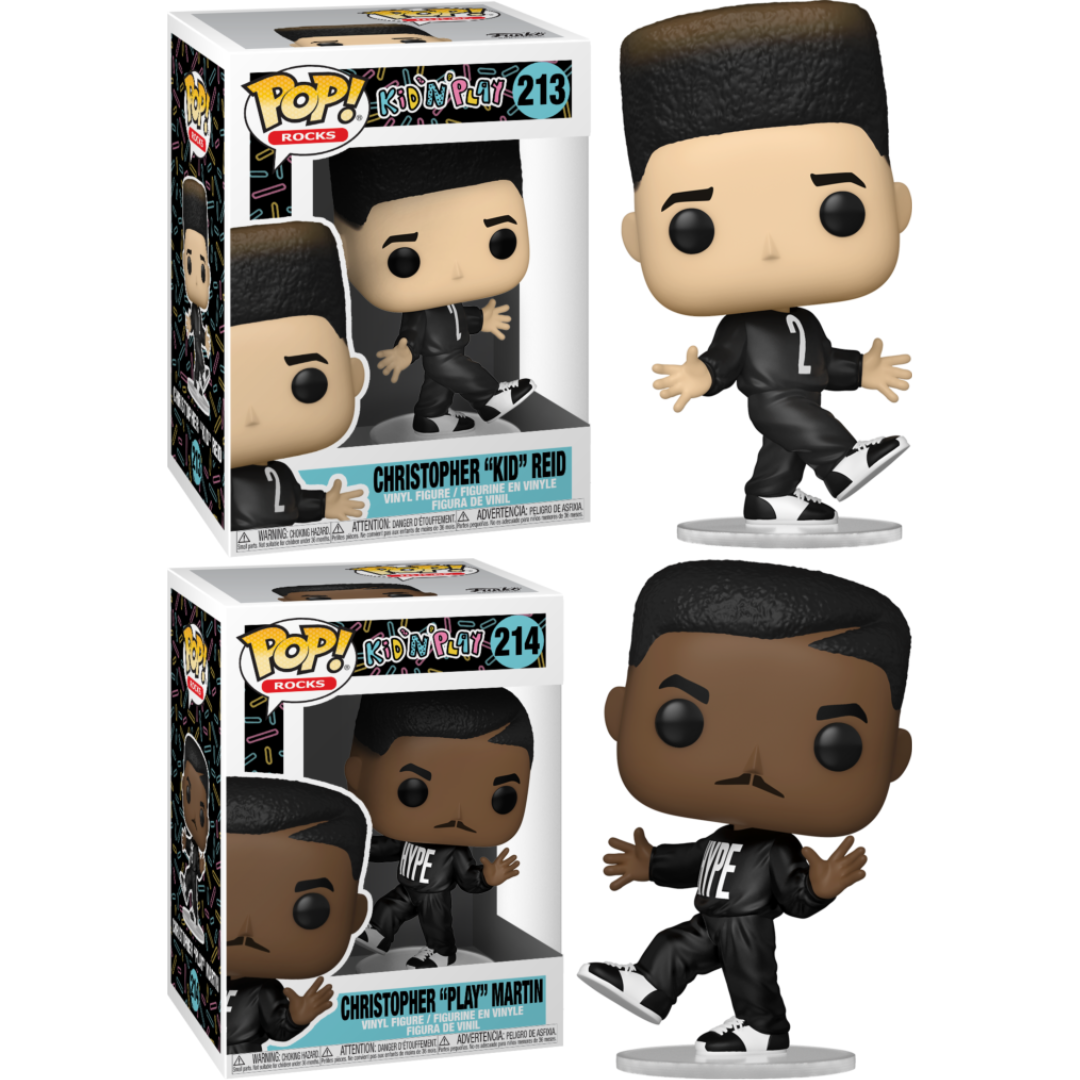 Funko Pop Movies Kid 'N' Play Christopher "Play" Martin, Christopher "Kid" Reid SET