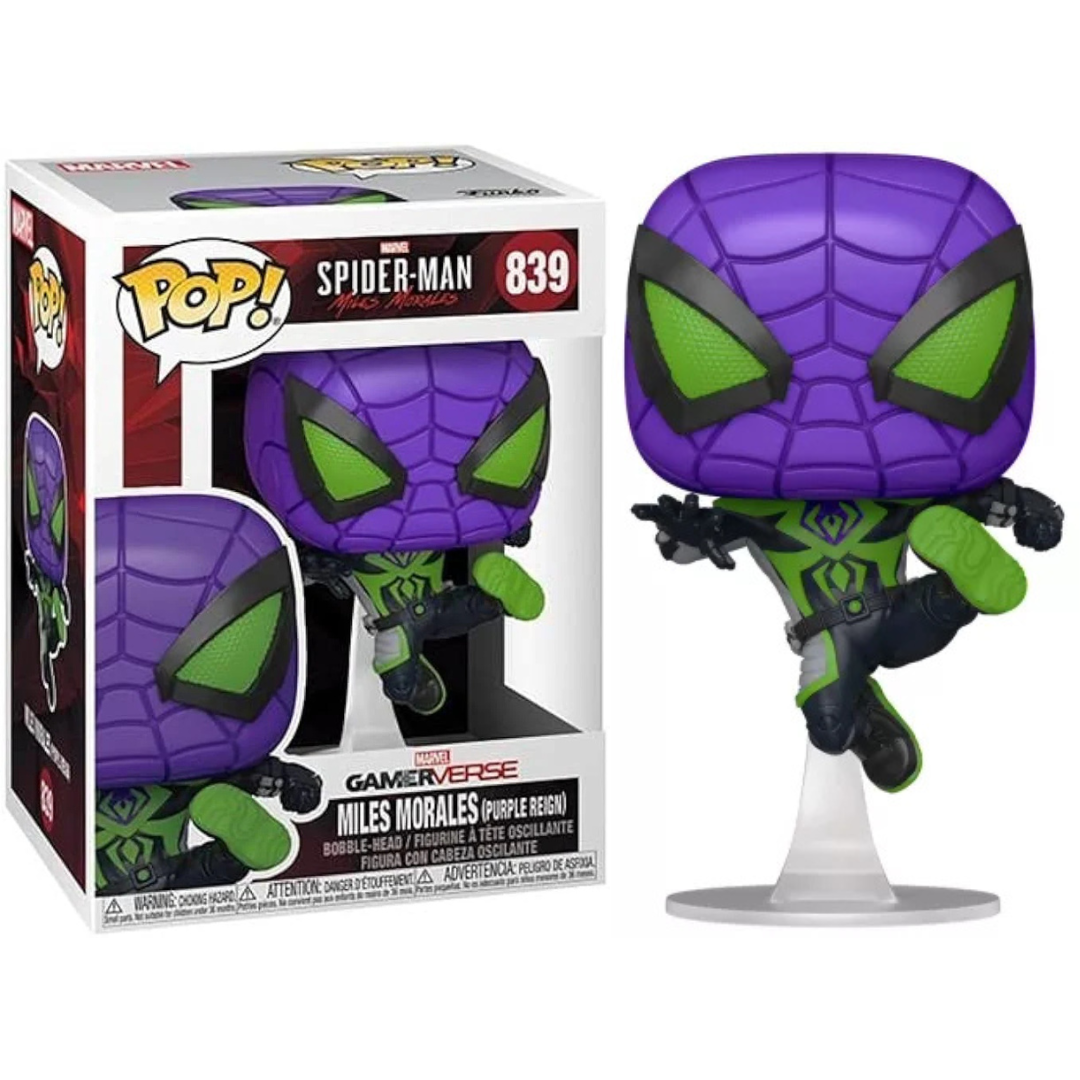 Funko Pop Marvel Spider-Man Miles Morales Miles Morales (Purple Reign) 839