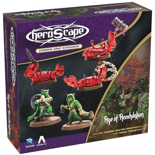 HEROSCAPE MOLTEN CRUSTACEANS AND  TANUKI TRICKSTERS ARMY EXPANSION