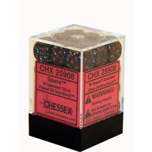Dice Chessex Translucent: 36D6 Speckled Space 25908