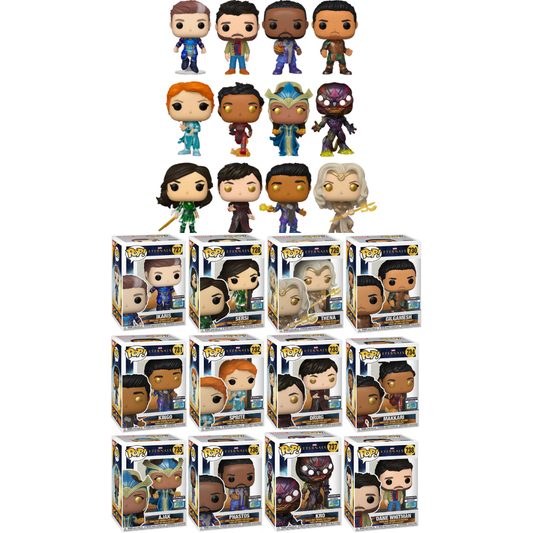 Funko Pop Marvel Eternals Entertainment Earth Exclusive SET of 12