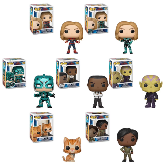 Funko Pop! Marvel Captain Marvel SET of 7