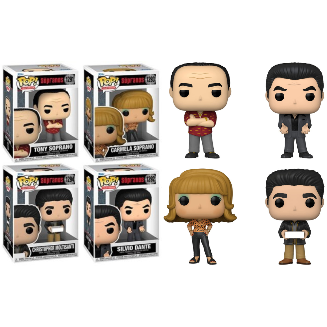Funko Pop! Sopranos Tony, Carmela, Christopher, Silvio SET