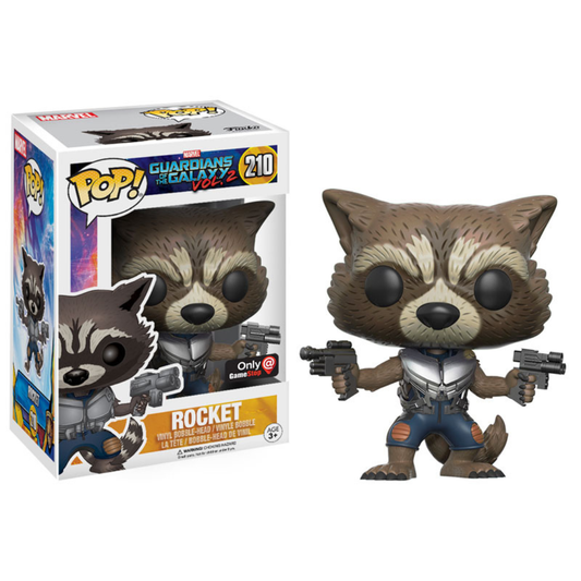 Funko Pop Marvel Guardians of the Galaxy Vol.2 GOTG Rocket 210 Gamestop Exclusive