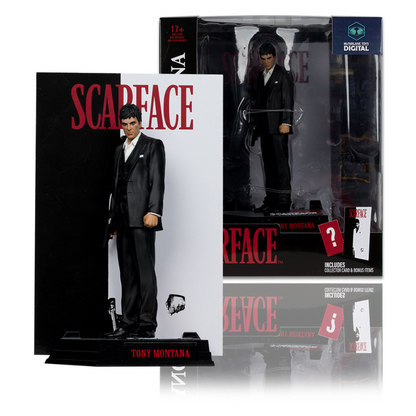 MOVIE MANIACS 6" POSED - NBC WV4 - TONY MONTANA (SCARFACE)