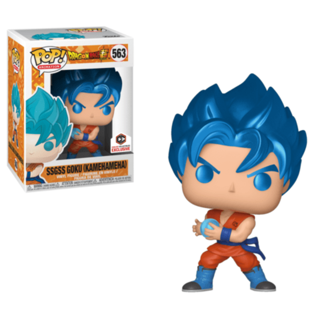 Funko Pop Anime Dragon Ball Super SSGSS Goku (Kamehameha) 563 Chalice Collectibles Exclusive