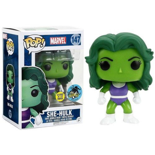 Funko Pop Marvel She-Hulk 147 L.A. Comikaze Exclusive GITD