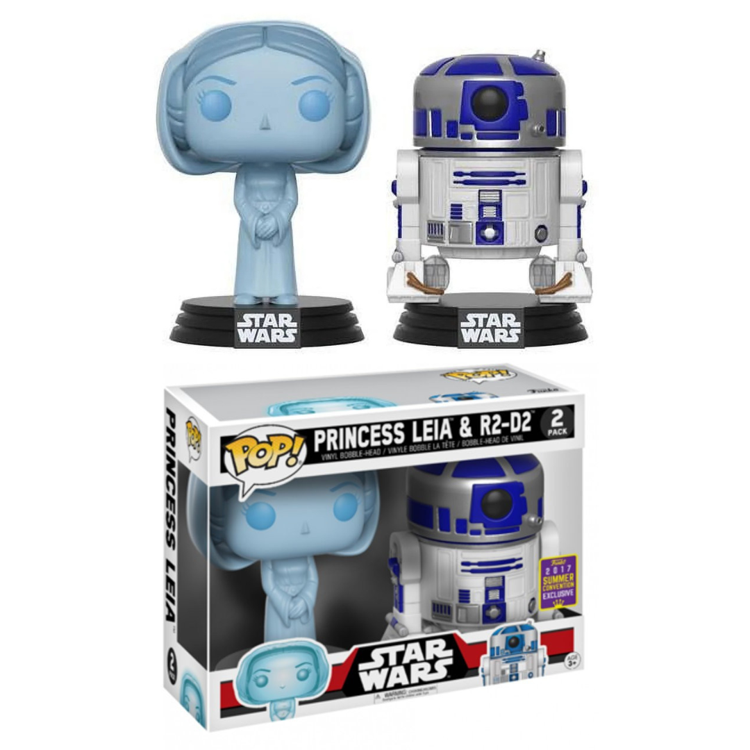 Funko Pop Star Wars Princess Leia & R2-D2 2pack 2017 Summer Convention Exclusive