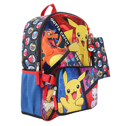 POKEMON - 16" Backpack 5pc Set