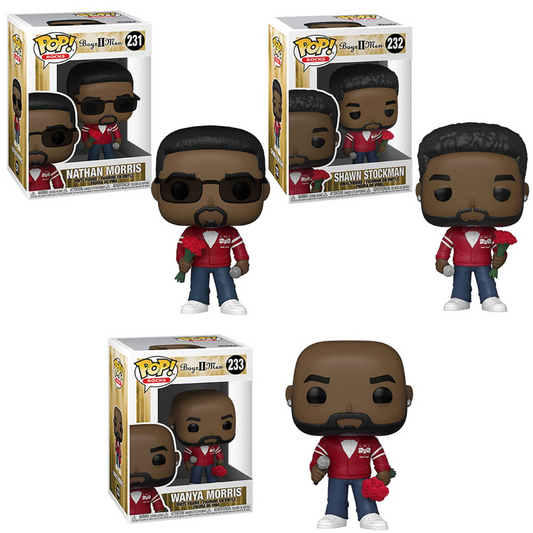 Funko Pop! Boyz II Men Set of 3 - Nathan Morris, Shawn Stockman and Wanya Morris