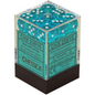 Dice Chessex Translucent: 36D6 Translucent Teal/White 23815