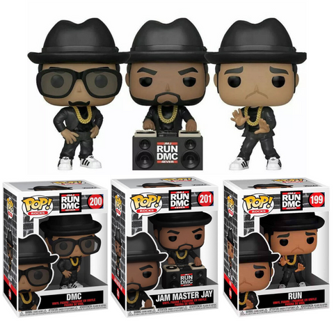 Funko Pop Music Run DMC Run DMC Jam Master Jay SET