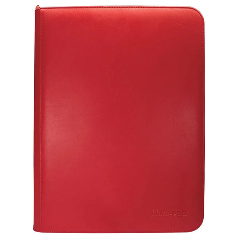 Ultra Pro Binder 9 Pocket Vivid Zippered Red 360 Cards
