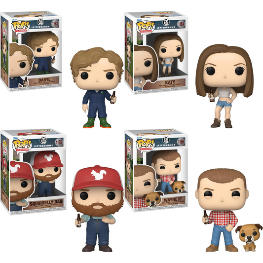 Funko Pop Letterkenny SET of 4 Katy 1164 / Daryl 1163 / Squirrelly Dan 1165 / Wayne 1166
