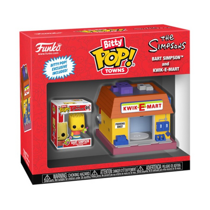 Funko Bitty Pop Towns Bart Simpson and Kwik-E-Mart