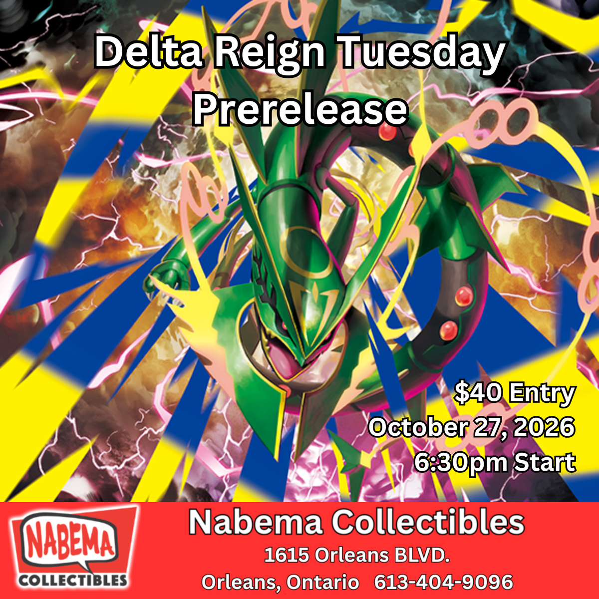 Pokemon Delta Reign Prerelease October 27