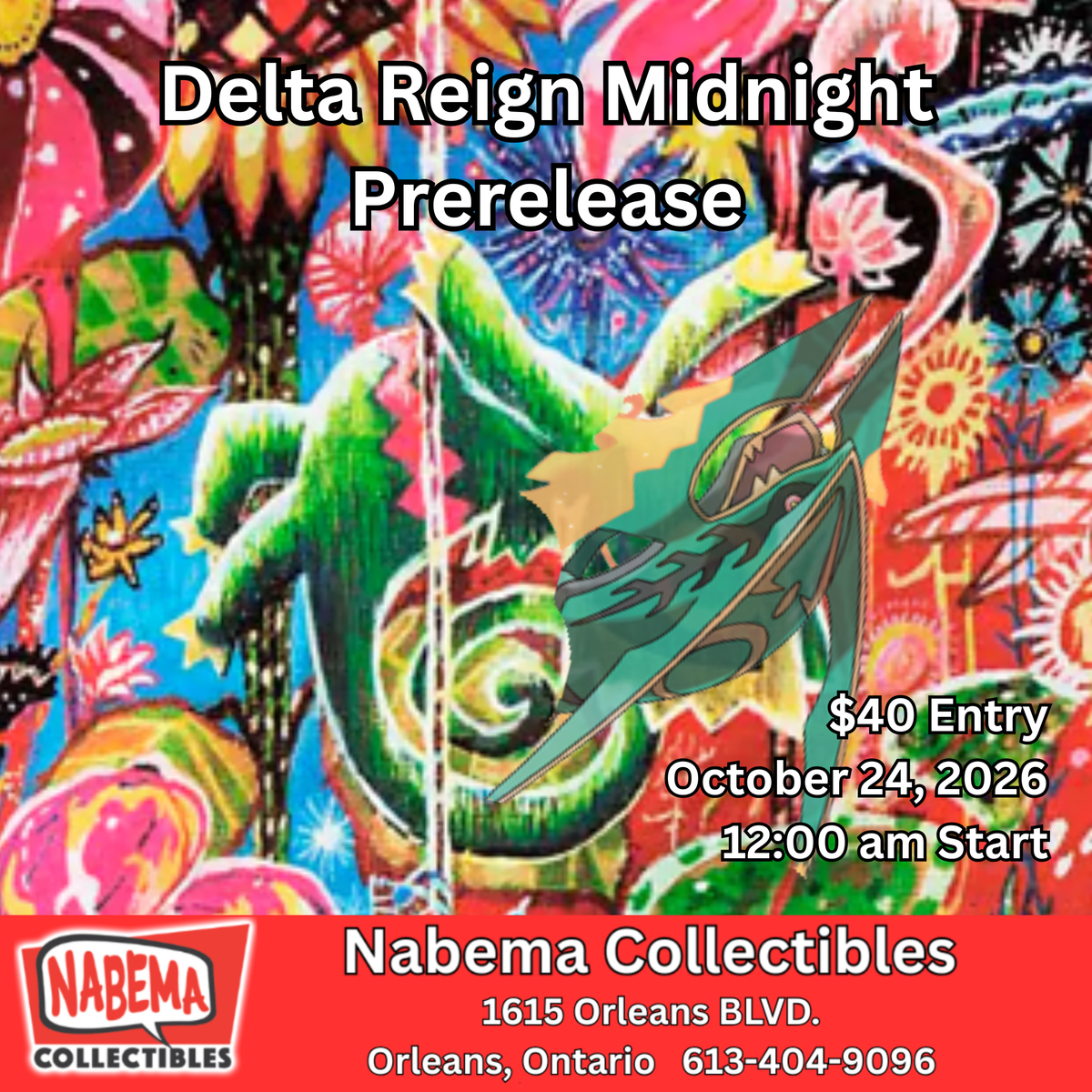 Pokemon Delta Reign Midnight Prerelease Oct 24