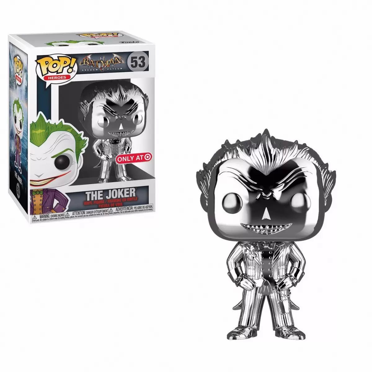 Funko Pop DC Comics Arkham Asylum The Joker 53 Target Exclusive (Silver)