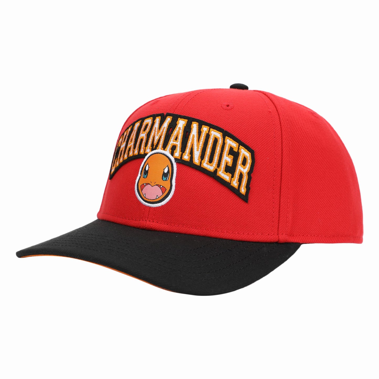 Pokémon Charmander 004 Black Brim Snapback Hat