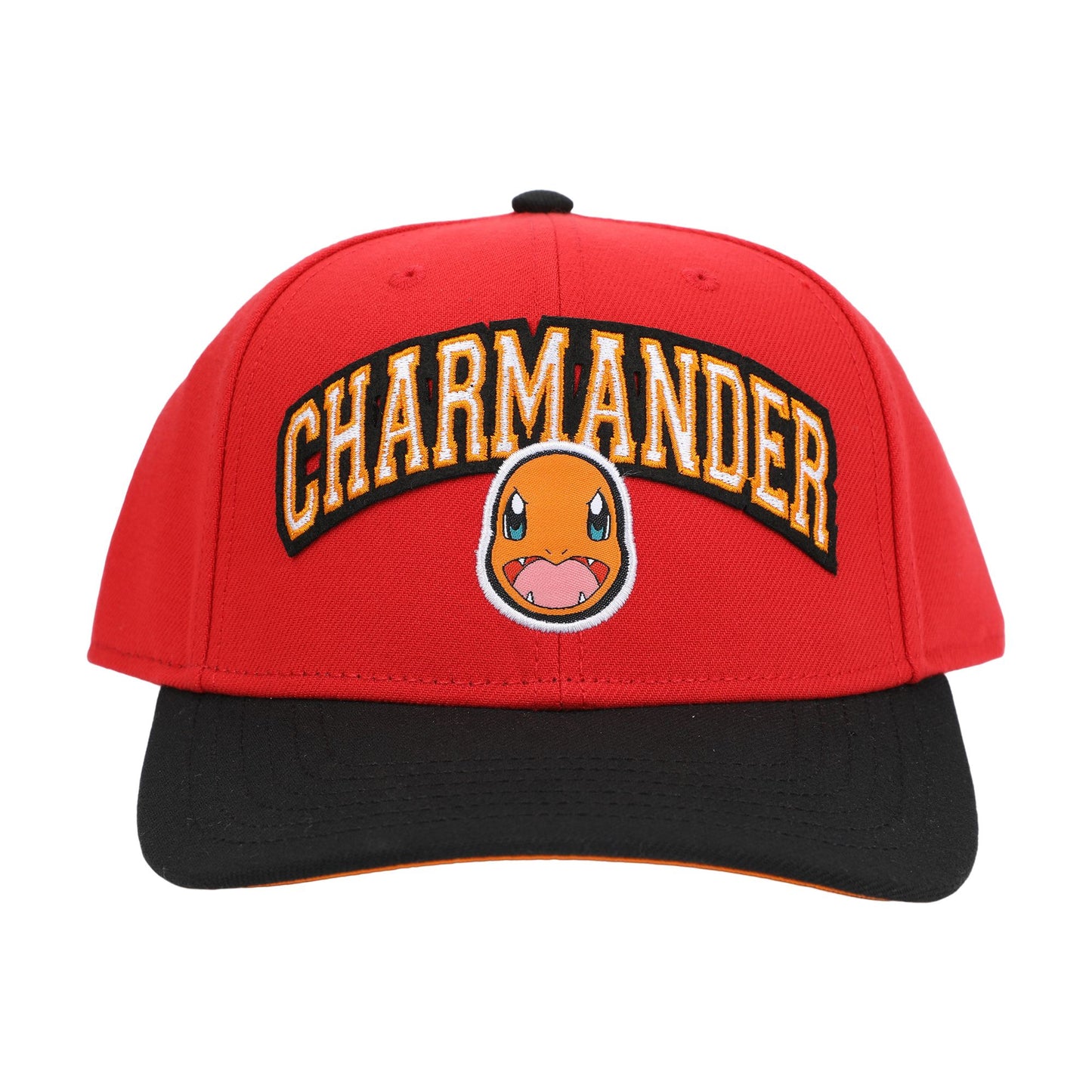 Pokémon Charmander 004 Black Brim Snapback Hat